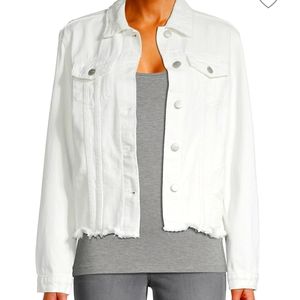 Lea & Viola Distressed Denim Jacket